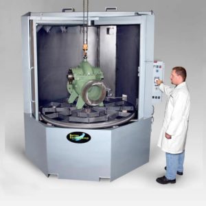 RD-7000 Roll-in door cabinet washer to clean large pumps castings