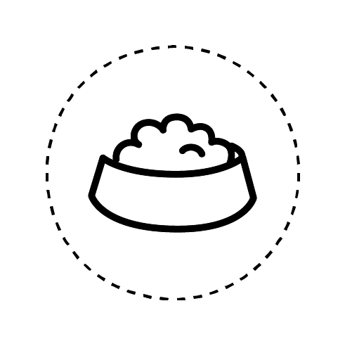 pet food bowl icon