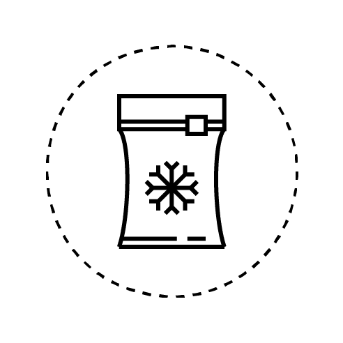 frozen food package icon