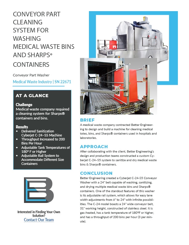 BE Case Study 22671 automatic Washing Totes and Bins