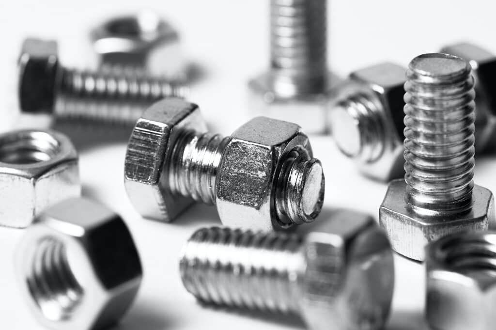 Cleaned screws used in the MFG industry. Results best achieved with Better Engineering Fastener Cleaning Solutions.
