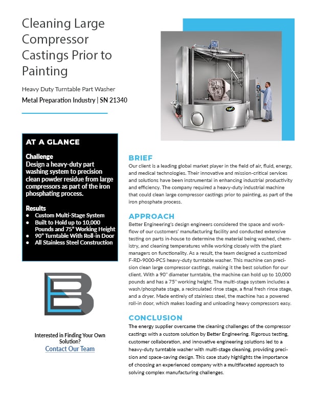Case Study 21340 Cleaning Large Compressor Casting
